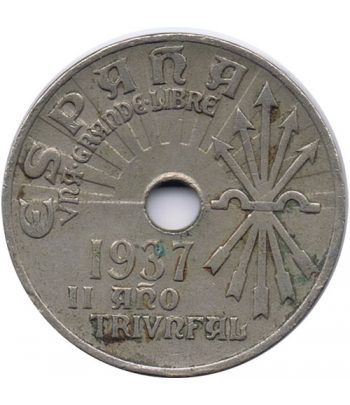 Moneda de España 25 centimos 1937 Viena MBC  - 1