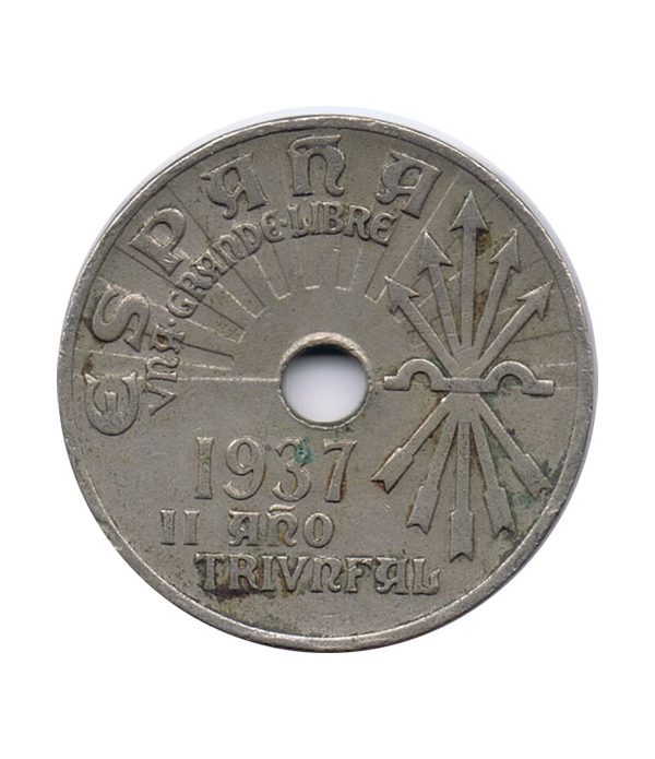 Moneda de España 25 centimos 1937 Viena MBC