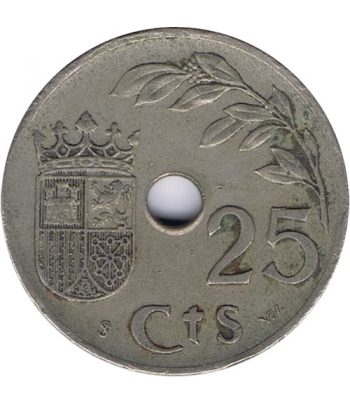 Moneda de España 25 centimos 1937 Viena MBC