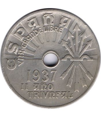 Moneda de España 25 centimos 1937 Viena SC