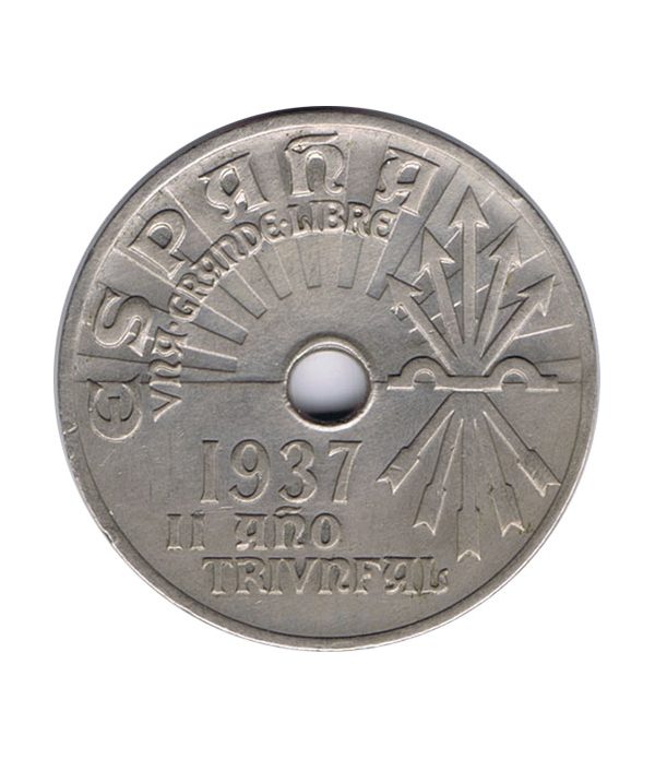 Moneda de España 25 centimos 1937 Viena SC