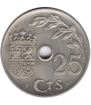 Moneda de España 25 centimos 1937 Viena SC
