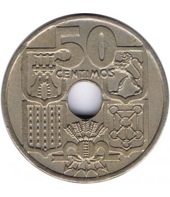 Moneda de España 50 céntimos 1949 *19-51 Flechas invertidas SC