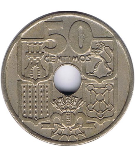 Moneda de España 50 céntimos 1949 *19-51 Flechas invertidas SC - 1 Moneda de España 50 céntimos 1949 *19-51 Flechas invertidas SC - 1