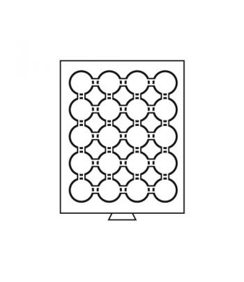 LEUCHTTURM Bandeja para 20 monedas cápsula 38-39 mm Intercept