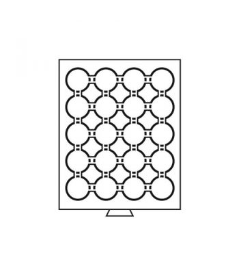LEUCHTTURM Bandeja para 20 monedas cápsula 40-41 mm Intercept