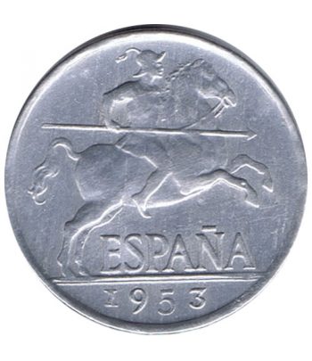 Moneda de España 5 centimos 1953 Madrid EBC