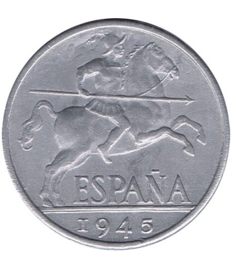 Moneda de España 10 centimos 1945 Madrid SC - 1 Moneda de España 10 centimos 1945 Madrid SC - 1