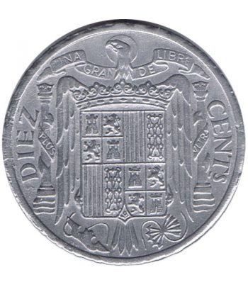 Moneda de España 10 centimos 1945 Madrid SC