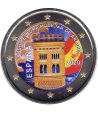 moneda 2 euros España 2020 dedicada al Arte Mudéjar de Aragón en color - 1 moneda 2 euros España 2020 dedicada al Arte Mudéjar de Aragón en color - 1