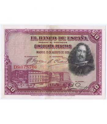 Lote de 10 Billetes de la Républica Española 50 Pesetas de 1928  - 1