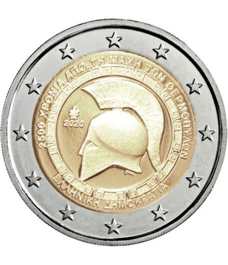moneda 2 euros Grecia 2020 dedicada a la Batalla Termópilas. - 1 moneda 2 euros Grecia 2020 dedicada a la Batalla Termópilas. - 1
