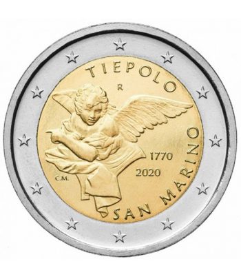 moneda conmemorativa 2 euros San Marino 2020 Tiepolo  - 1