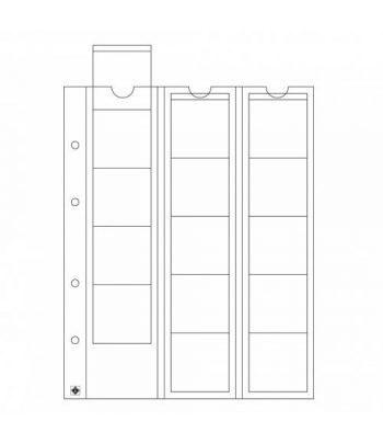 LEUCHTTURM hojas OPTIMA 42 para 15 monedas hasta 42 mm