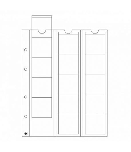 LEUCHTTURM hojas OPTIMA 42 para 15 monedas hasta 42 mm