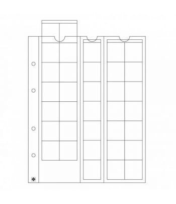 LEUCHTTURM hojas OPTIMA 27 para 35 monedas hasta 27 mm