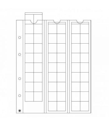 LEUCHTTURM hojas OPTIMA 20 para 54 monedas hasta 20 mm