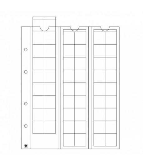 LEUCHTTURM hojas OPTIMA 20 para 54 monedas hasta 20 mm