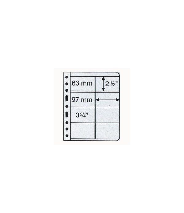 LEUCHTTURM VARIO 5 hojas transparentes con 8 departamentos