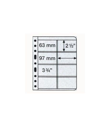 LEUCHTTURM VARIO 5 hojas transparentes con 8 departamentos