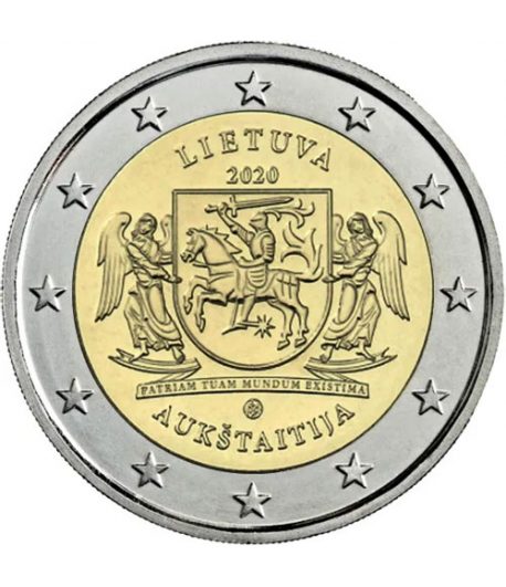 moneda conmemorativa 2 euros Lituania 2020 Región de Aukštaitija. - 3 moneda conmemorativa 2 euros Lituania 2020 Región de Aukštaitija. - 3
