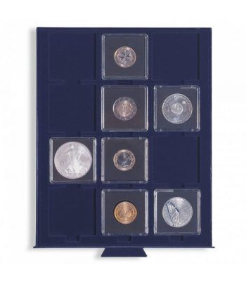 LEUCHTTURM Bandeja SMART para 12 monedas con carton o QUADRUM Bandeja Monedas - 2