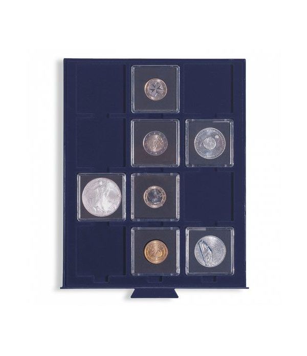LEUCHTTURM Bandeja SMART para 12 monedas con carton o QUADRUM