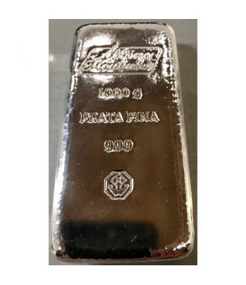 Lingote de 1 kilogramo de plata fina