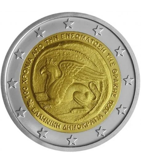 moneda 2 euros Grecia 2020 dedicada a Tracia. - 1 moneda 2 euros Grecia 2020 dedicada a Tracia. - 1