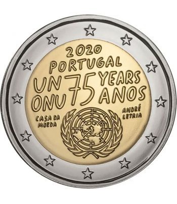moneda conmemorativa 2 euros Portugal 2020 75 años ONU