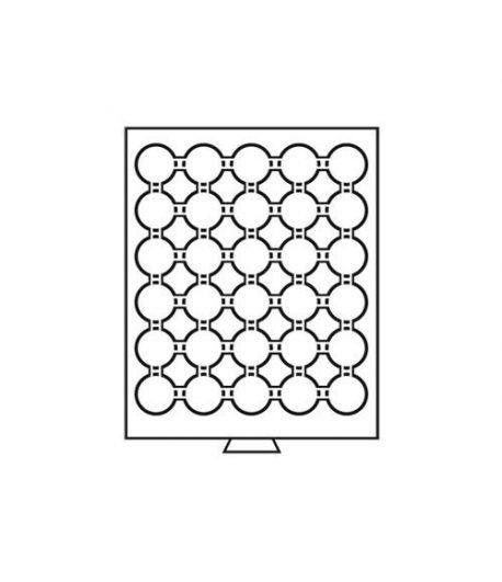 LEUCHTTURM Bandejas MB (236x303) 30 monedas CAPS 32-32.5