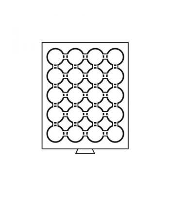 LEUCHTTURM Bandejas MB (236x303) 20 monedas CAPS 40-41