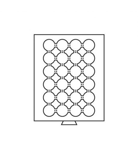 LEUCHTTURM Bandejas MB (236x303) 24 monedas CAPS 34-35