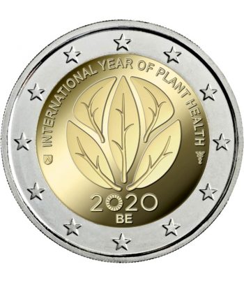 moneda 2 euros Belgica 2020 dedicada a la Sanidad Vegetal.