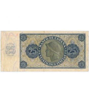 (1936/11/21) Billete Burgos 25 Pesetas serie R9220388. MBC.