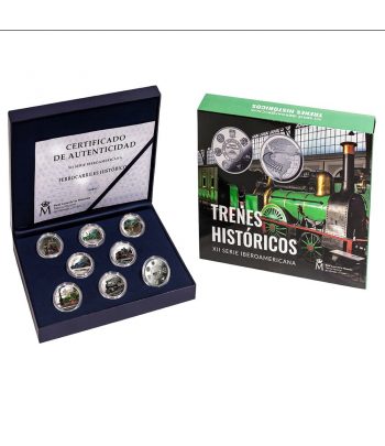 Monedas 2020 Serie XII Iberoamericana Trenes Históricos.