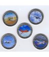 Monedas 2020 Serie Historia de la Aviación I. Estuche con 5