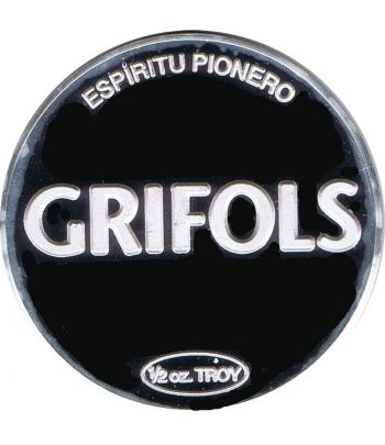 Medalla de plata Media onza Grifols Ejercicio 2012.