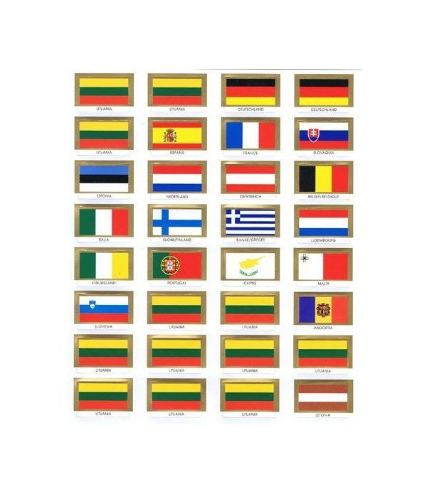 PARDO 32 Banderas Comunidad Europea Album Monedas Euro - 2