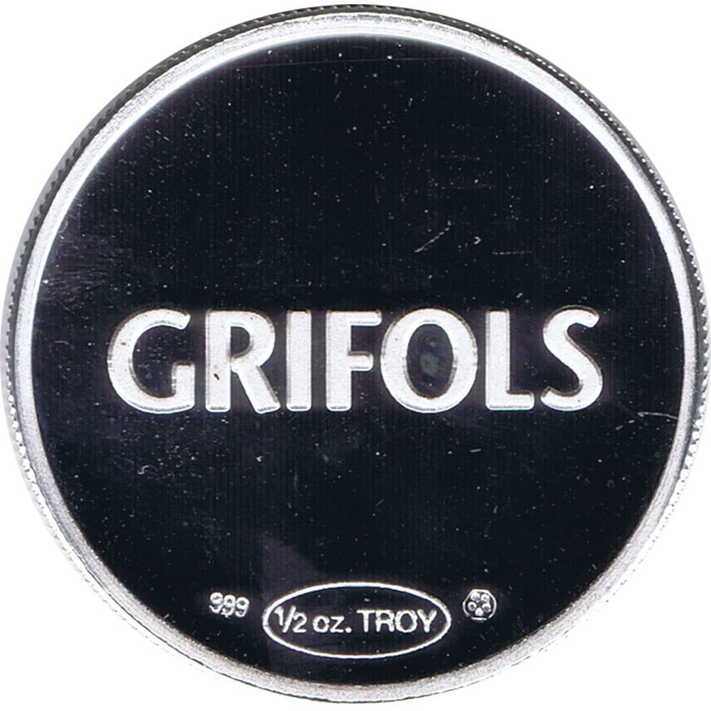 Medalla de plata Media onza Grifols Ejercicio 2018.