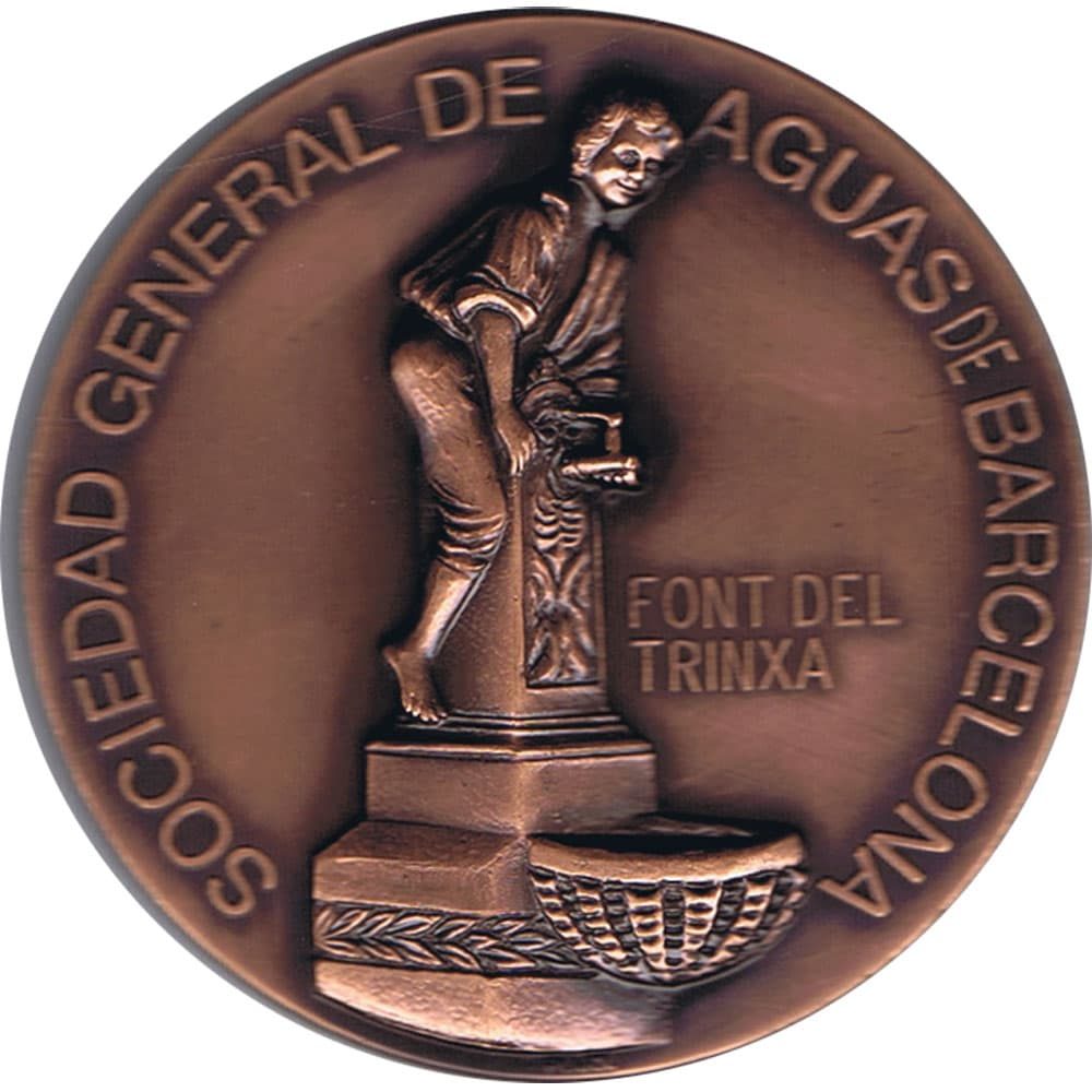 Medalla de bronce AGBAR 1997 Font del Trinxa Barcelona.