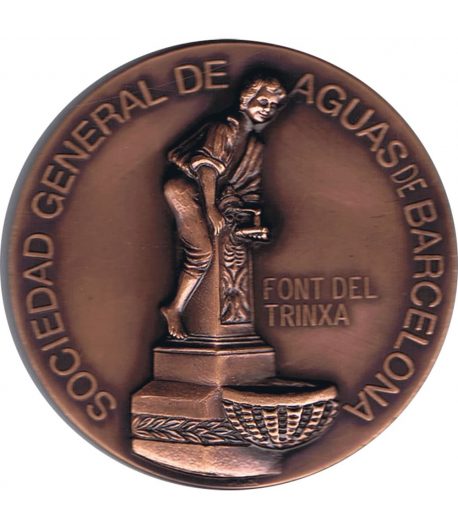 Medalla de bronce AGBAR 1997 Font del Trinxa Barcelona.