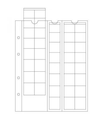 LEUCHTTURM OPTIMA hojas para EURO. 5 hojas.