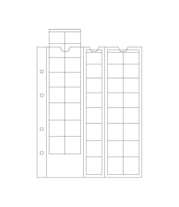 LEUCHTTURM OPTIMA hojas para EURO. 5 hojas.