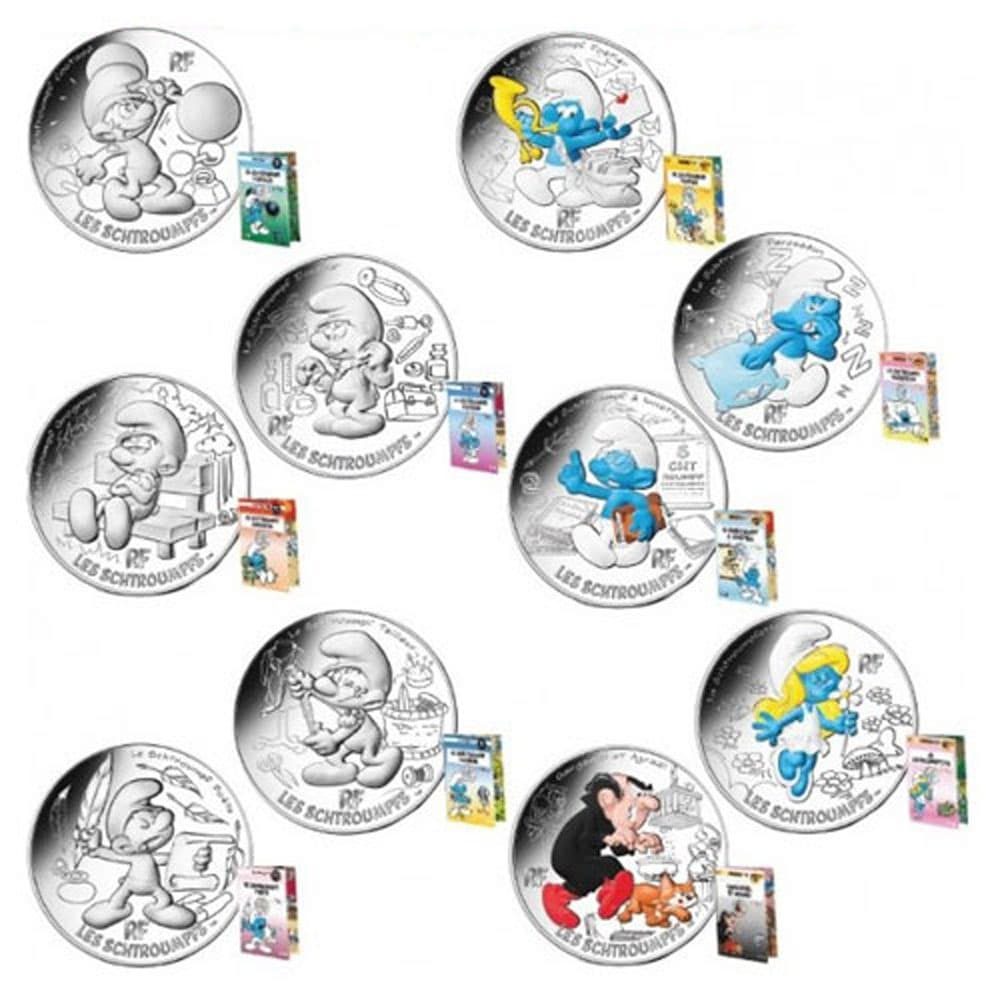 Colección de 20 Monedas de plata de Francia año 2020 10€ Los