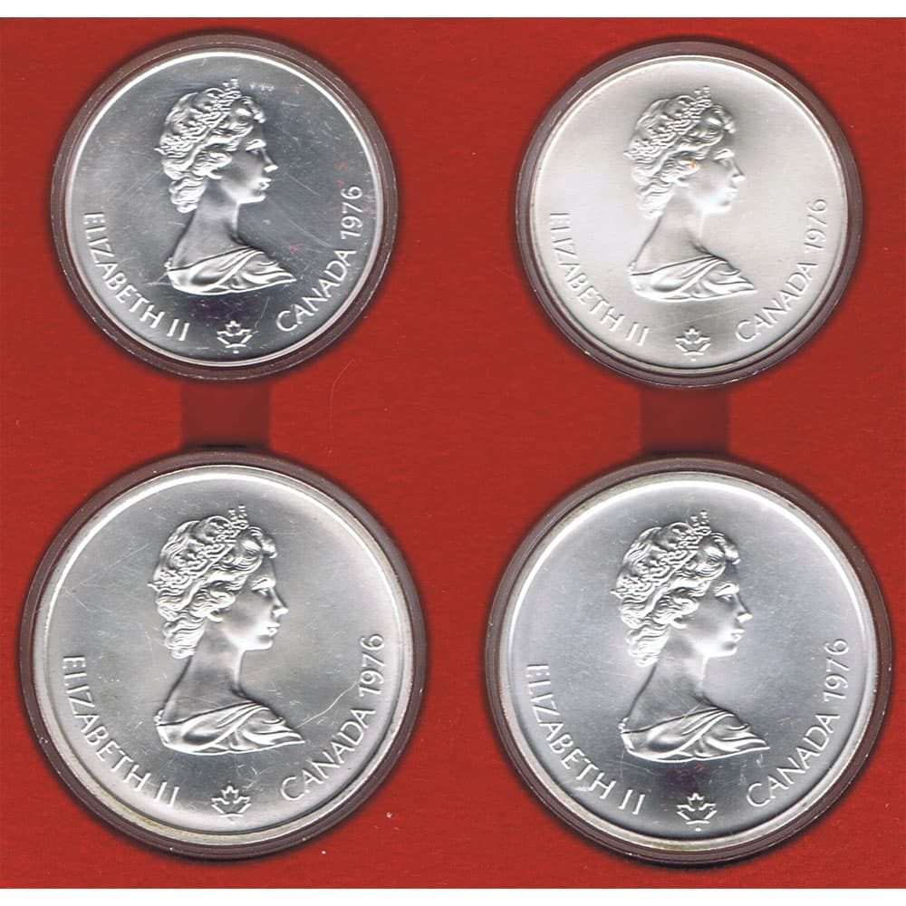 Monedas de plata de Canada Olimpiada Montreal 1976. 4 monedas  - 2
