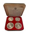 Monedas de plata de Canada Olimpiada Montreal 1976. 4 monedas