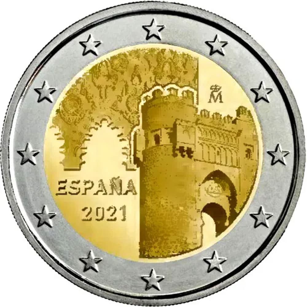 moneda 2 euros España 2021 dedicada a Toledo