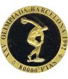 España 80.000 Pesetas de oro Barcelona 92 Discóbolo año 1990.