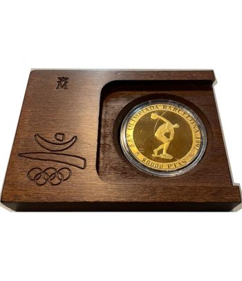España 80.000 Pesetas de oro Barcelona 92 Discóbolo año 1990.